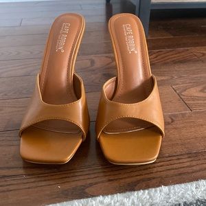 Brown fun heels